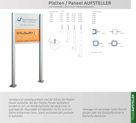 damit Dein Schild gut zur Geltung kommt